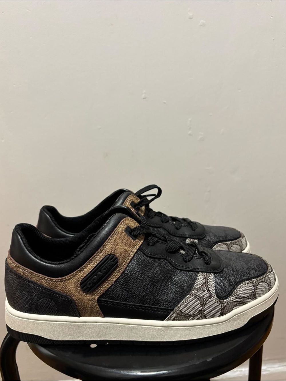 Brand New Coach Black/Brown Low-Top Sneakers